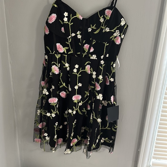 Lulus Floral Embroidered Mini Dress - Picture 5 of 9